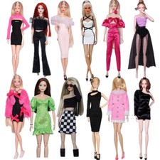 Fashion White Pink Black 1/6 Doll Clothes Evening Dress Top Pants Skirt 11.5"