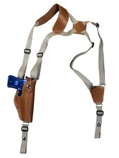 NEW Barsony Vertical Tan Leather Shoulder Holster Sig-Sauer Full Size 9 40 45
