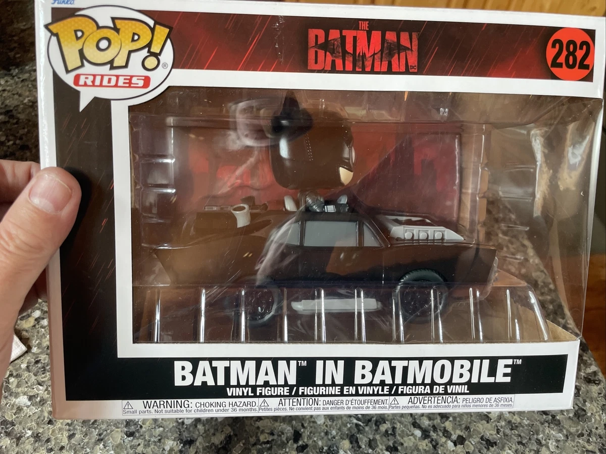 Funko Pop Rides Super Deluxe The Batman Batman in Batmobile No 282 Vinyl