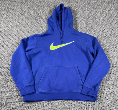 neon blue nike hoodie