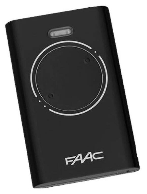 Telecomando originale FAAC XT2 433 SLH LR master 2 tasti nero 433,92MHz