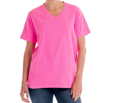 Fresh Produce extra large cosmos pink $42 cotton v neck tee top nwt new xl