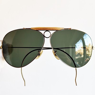 Sonnenbrille RAY BAN SHOOTER 10K GF SUNGLASSES gold b&l vintage 64 cable arm