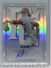 2021 LEAF PERFECT GAME METAL SILVER REFRACTOR IAN RITCHIE JR AUTO