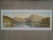 Original BR(M) carriage print Lake Windemere, Lake District by Cobb 1950s