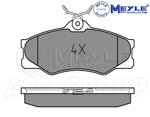 Meyle Bremsbelagsatz, Vorderachse Mit Anti-Quietsch Platte 025 209 7919-image