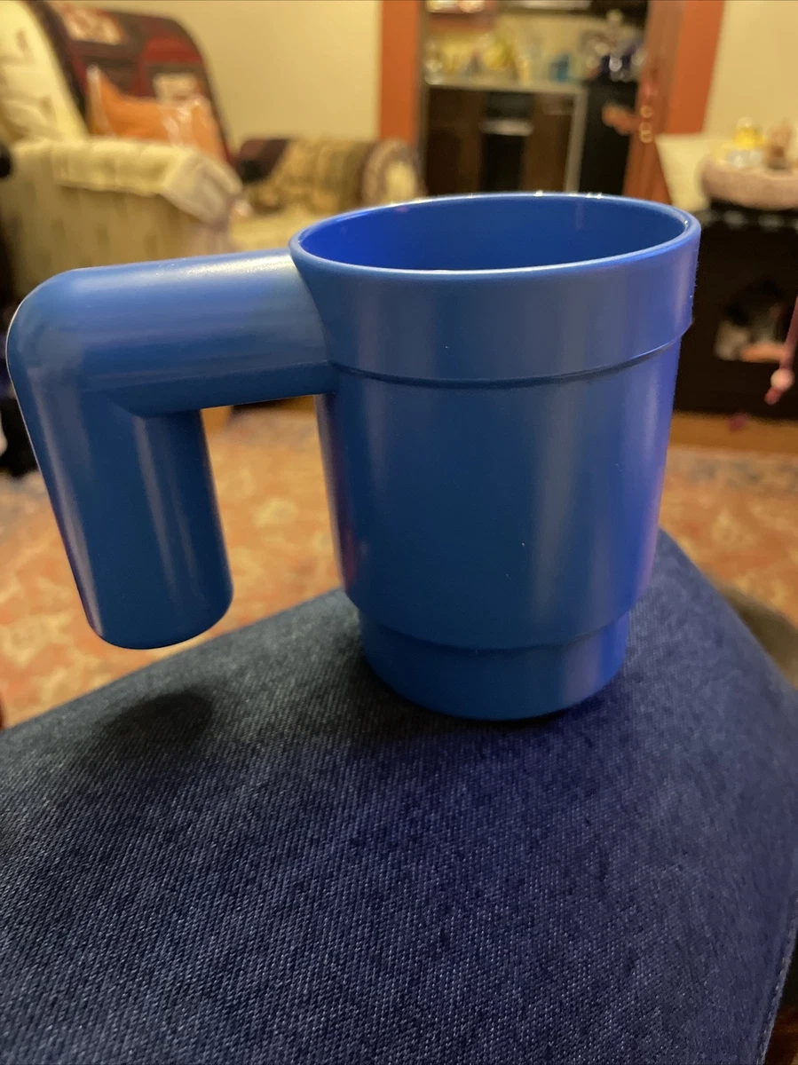 Original Lego Upscaled Drinking Mug 853465 Human Size Blue Ultra Rare USED