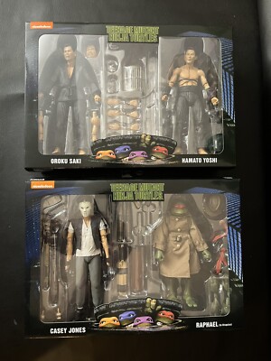 NECA Teenage Mutant Ninja Turtles Casey & Raphael & Saki & Yoshi Unopened TMNT