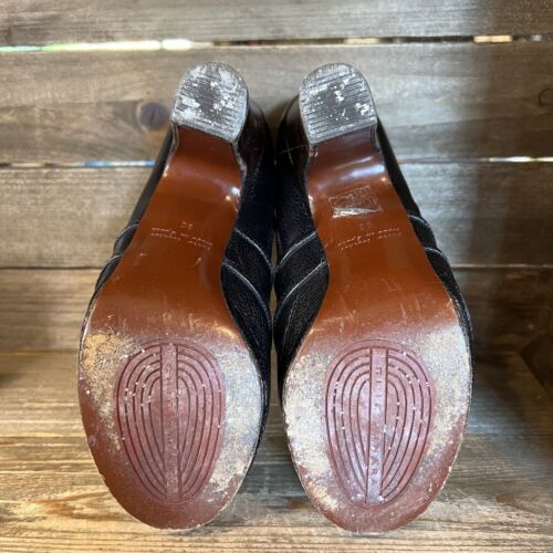 Botines Chie Mihara para mujer de cuero negro con tacón talla EUR 36 US 6 M GUC - Imagen 5 de 6
