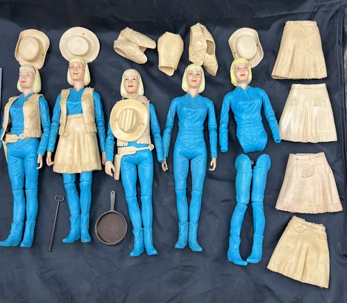 Vintage 1965 MARX Best of the West Jane West with Some Accessories  #846