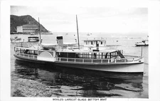 Postcard RPPC World's Largest Glass Boat 1950s 23-2968