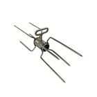 <!--F#f_0-->New Double Chicken Rotisserie Stainless Steel BBQ Prongs/Forks - Suits 18mm to 2<!--F/-->