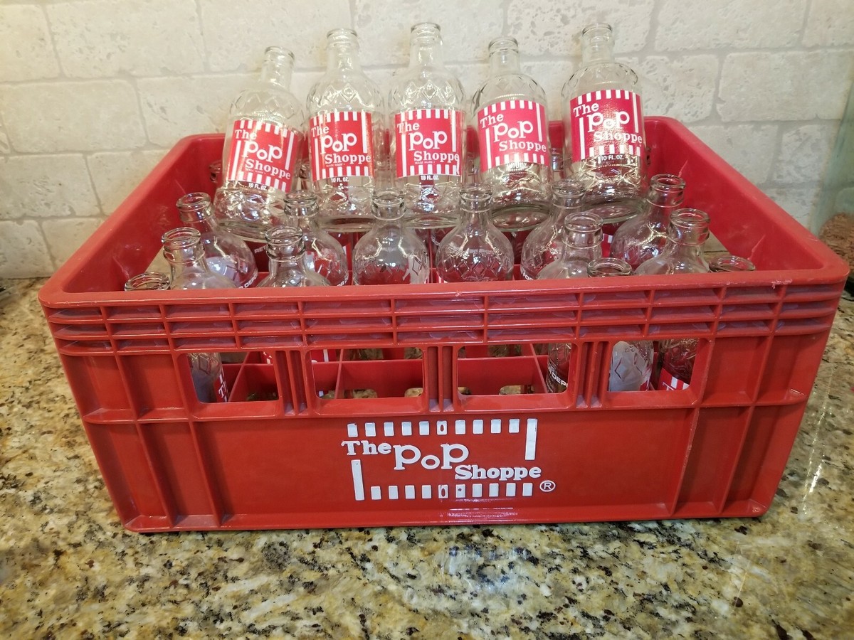 24 vintage Shoppe Pop Bottles Soda with crate (10oz bottle) | eBay