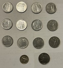 1956-1979 Italy 100 lira Coin Collection 14 coins