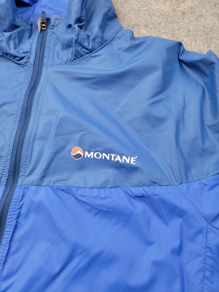 美品!モンテーンmontaneライトスピードジャケット S ブルー pertex MONTANE モンテイン＞LITE-SPEED JACKET ライトスピード