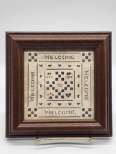 Vintage Scherenschnitte Designs with Scissors 1987 Folk Art Framed 6.75" x 6.75"