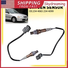 2X Oxygen O2 Sensor for 1999 2000 Honda Civic 1.6L D16Y8 Upstream Downstream USA