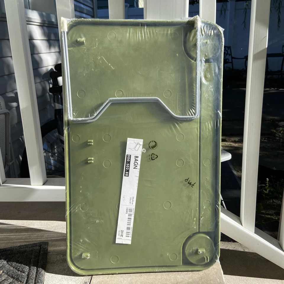 IKEA 1999 Bandeja de cama Bagn interior exterior plegable bandeja de regazo TV sofá comidas de colección verde Foto 2 de 4