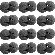 25Pcs Portable Black Sponge Clown Nose Props Durable for Circus Dress Up