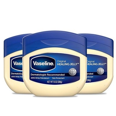 (Pack of 3)Vaseline Petroleum Jelly Original Provides Dry Skin Relief,13 Ounce