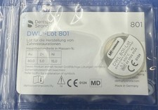 DWL LOT 801 Degussa DeguDent Sirona Aktueller Preis 150,70 Goldlot