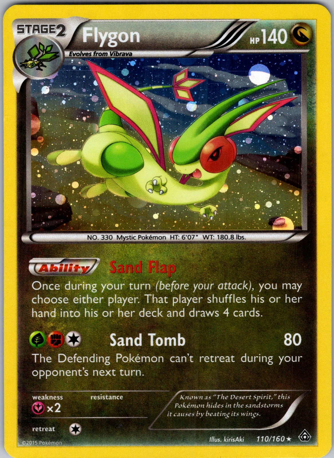 Flygon 110/160 XY - Primal Clash Holo Pokemon TCG NM