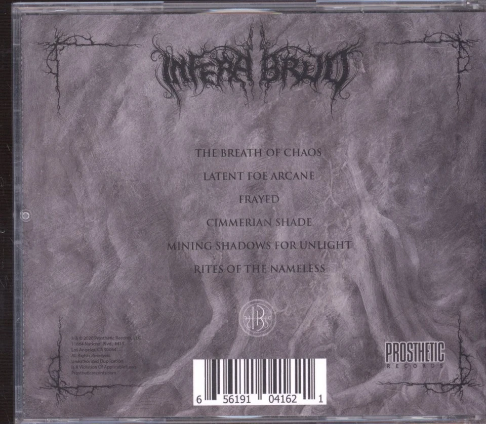 Infera Bruo Riten Der Namenlosen CD USA Prosthetic 2020 PROS104162 - Bild 2 von 3