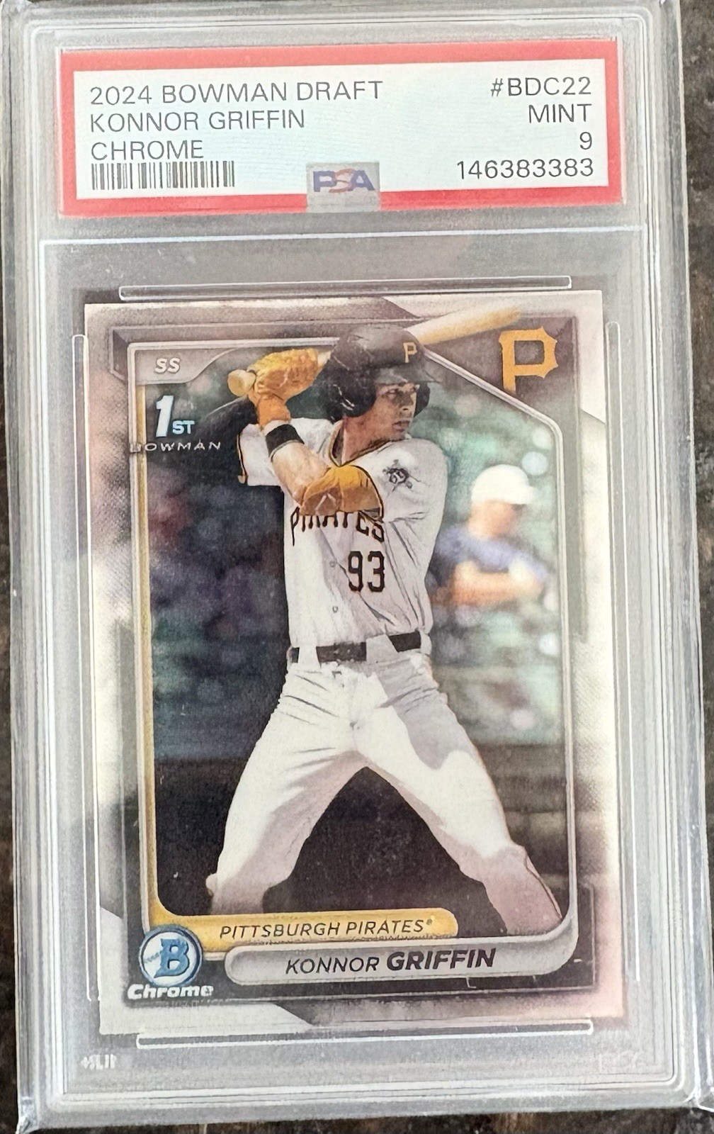 2024 BOWMAN DRAFT CHROME 1st RC KONNOR GRIFFIN #BDC-22 PSA 9 QTY