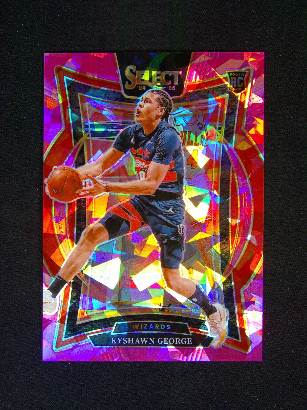 2024-25 Panini Select Kyshawn George #85 Concourse RC Rookie Pink Ice /99