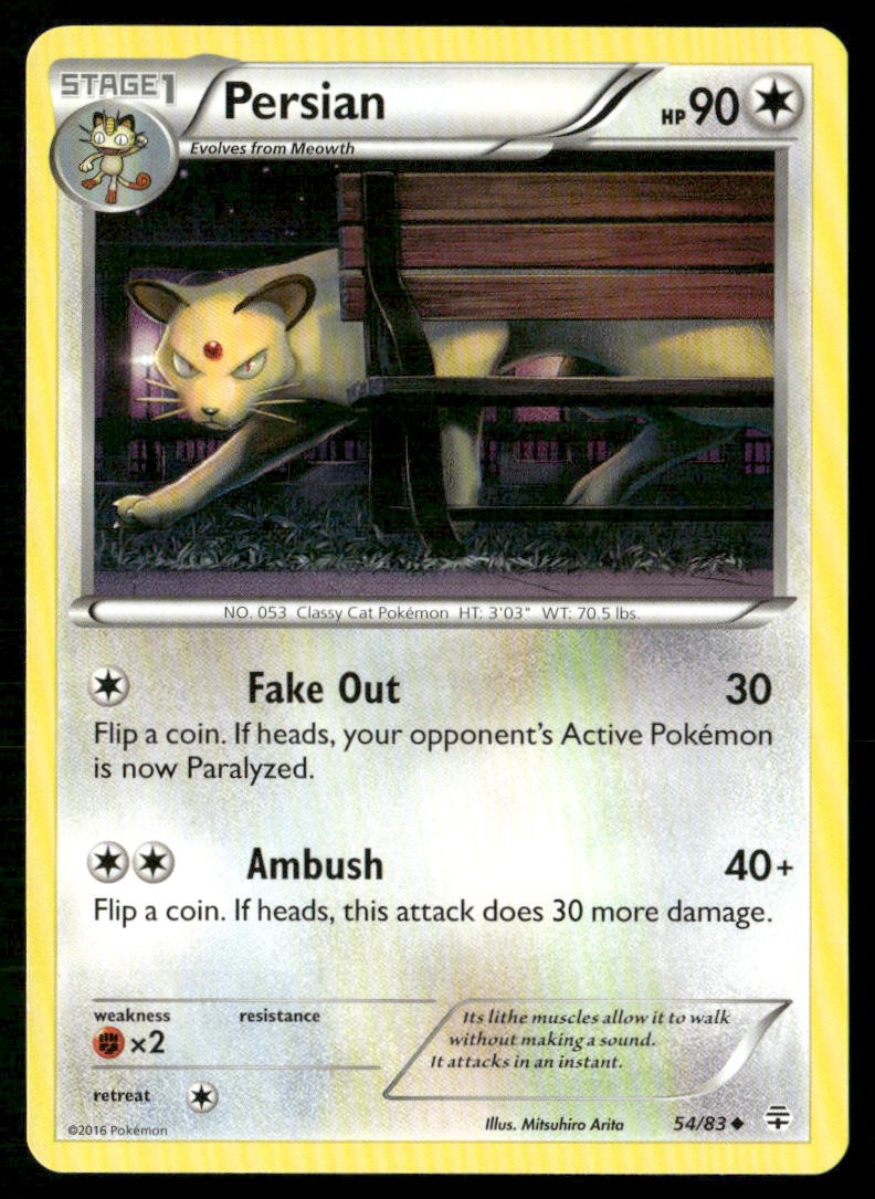 Persian 54/83 Uncommon Generations Pokemon Lightly Played