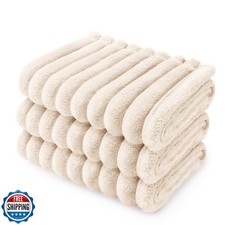 LINENLUX 1 Pack 3 Soft Fleece Dog Blanket for Pet Washable Warm Cat Puppy Flu