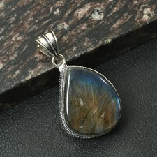 Labradorite Gemstone Handmade Antique Design Pendant Jewelry 2.2