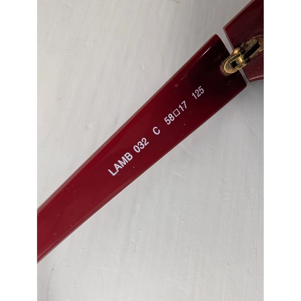 Tonino 兰博基尼红色太阳镜 LAMB 032 C 58 17 125 带盒男式意大利制造 — 第 3/4 张图片