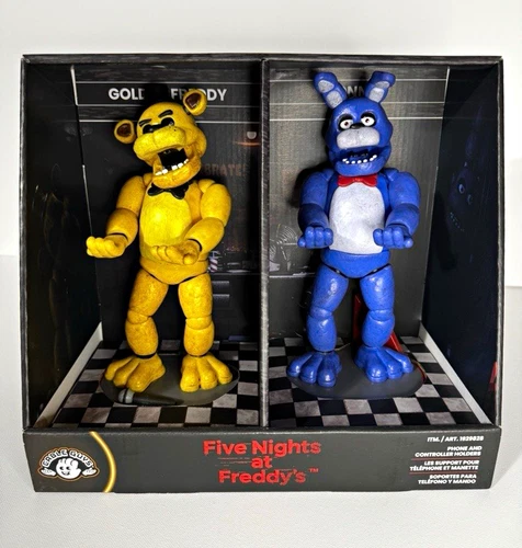 FNAF Cable Guys Golden Freddy & Bonnie Phone/Controller Holder Set - product listing photo