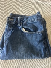 Calvin Klein Mens Jeans Size 34x34 Relaxed Straight Leg Dark Wash Cotton Blend