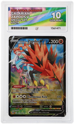 Galarian Zapdos V graded ACE 10 for sale on eBay