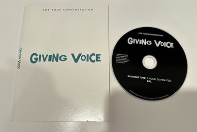 Giving Voice FYC DVD Documentary John Legend Song Netflix 2020 Screeners PAL