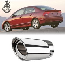 For Honda Civic Car Exhaust Pipe Tip Rear Tail Throat Muffler Stainless Steel For Honda Civic Car Exhaust Pipe Tip Rear Tail Throat Muffler Stainless Steel