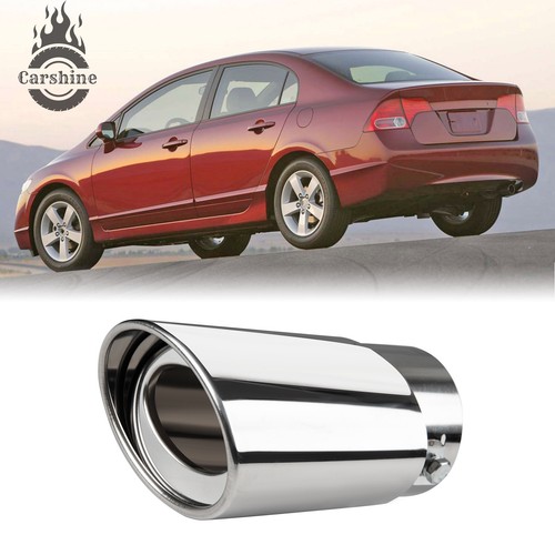 For Honda Civic Car Exhaust Pipe Tip Rear Tail Throat Muffler Stainless Steel - Picture 1 of 22