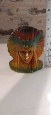 1940s 1950s American Indian Chalkware Figurin...