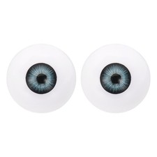 30mm Doll Eyes,1 Pair Realistic Acrylic Eyes, Blue Gray