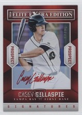 2014 Panini Elite Extra Edition Prospects Red Ink 9/25 Casey Gillaspie Auto 1u4
