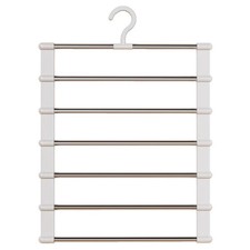 Foldable Pants Hanger Multi Layer Non Slip Stainless Steel Closet Organizer