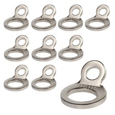 Jchl Stainless Steel Tie-down Anchors Hooks Multi-purpose Dirt Small 10-pack Jchl Stainless Steel Tie-down Anchors Hooks Multi-purpose Dirt Small 10-pack