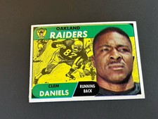 1968 Topps Football #90 Clem Daniels EX+ Oakland Raiders Prairie View Set Break