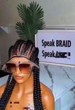 Ready To Ship Next Day Free Shipping Stitch Braid, Braided Wig In Black Color.