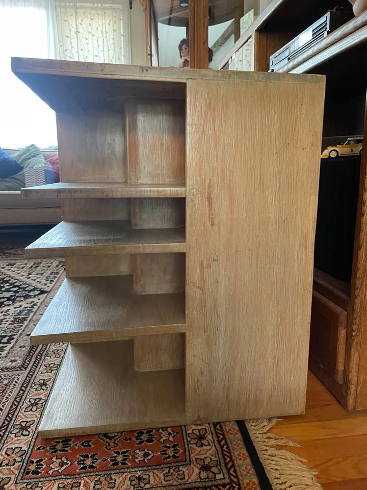 Escritorio de roble, años 30 hecho a medida para Pitt Petri, Buffalo NY, posiblemente por A. Raymond Foto 4 de 4