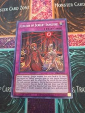 Yugioh Eldlixir of Scarlet Sanguine SESL-EN031 Secret Rare 1st Edition Near Mint
