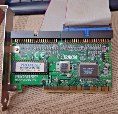 PROMISE TECHNOLOGIES IDE PCI CONTROLLER WITH 80 PIN SHIELDED IDE CABLE
