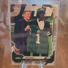 Topps 2026 Now David Bailey DBA1 New York Jets NFL Football Rookie Draft Card. rookie card picture